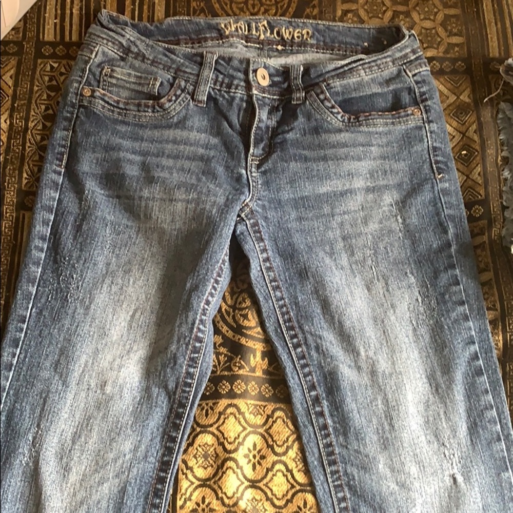 Wall flower jeans